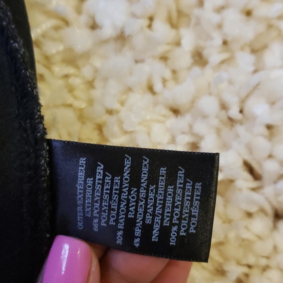 Ann Taylor Loft grey and black mini skirt - Picture 5 of 7